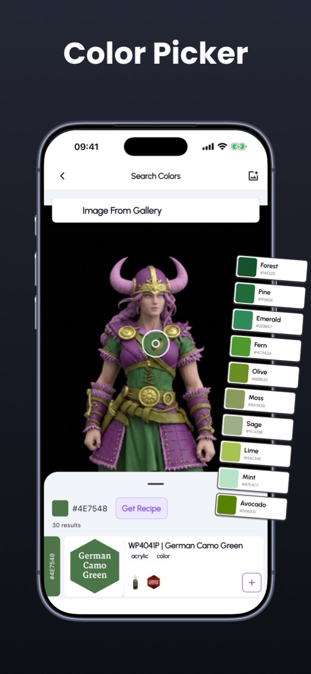Pick colors from any photo